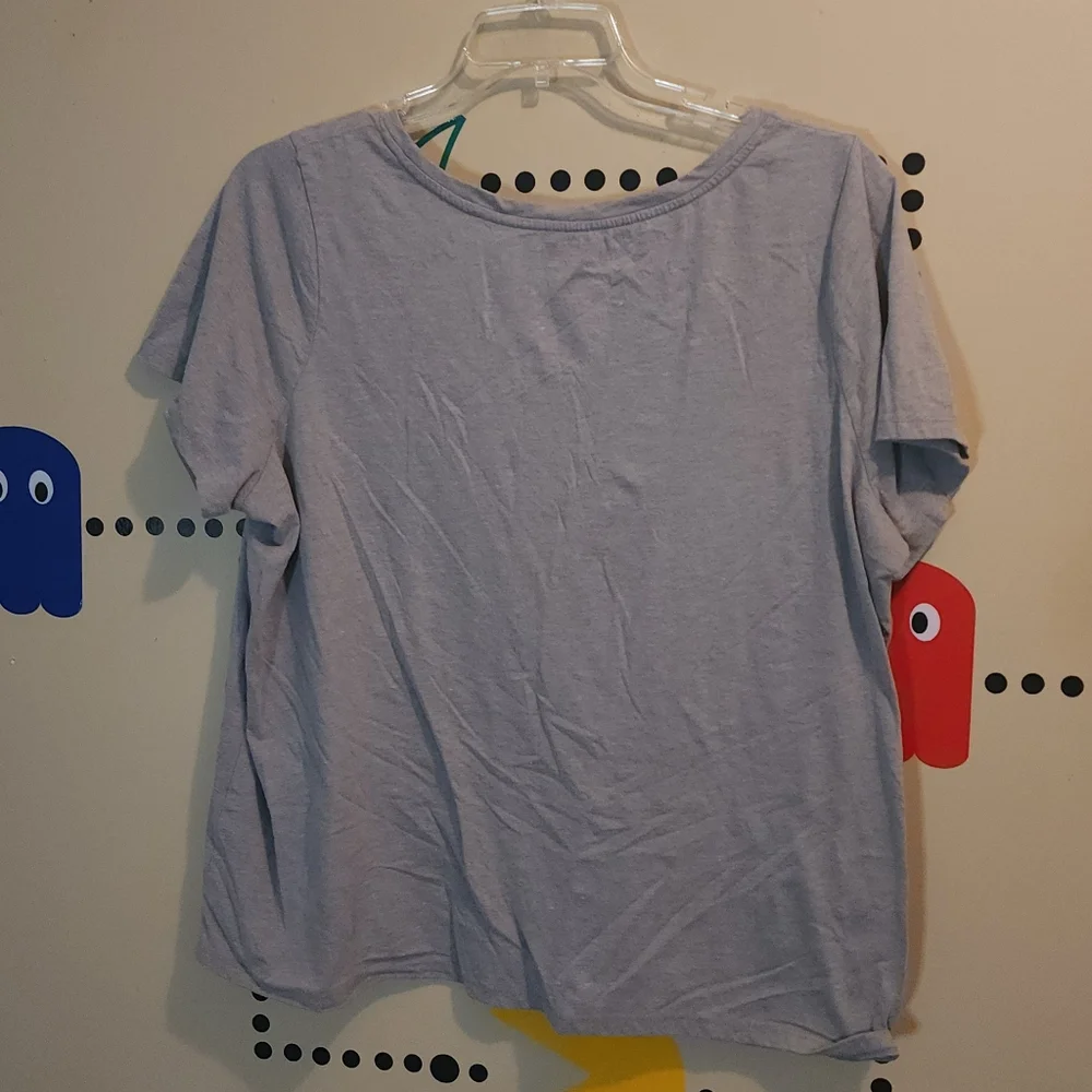 Lane Bryant Light Gray Short Sleeve Tee 22 24